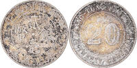 China 20 Cents Coin, KWANGTUNG PROVINCE, Silver, KM:423 -