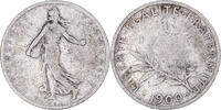 France Franc Coin, Semeuse, Paris, Silver, KM:844.1 -