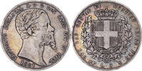 Italian States 5 Lire Coin, ITALIAN STATES, SARDINIA, Vittorio Emanuele II, Torino -