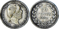 Netherlands 10 Cents Coin, Silver, KM:80 -