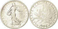 France Franc Coin, Semeuse, Paris, Silver, KM:844.1, Le -