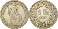 Switzerland Franc Coin, Bern, Silver, KM:24 -