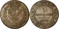 ITALIAN STATES Centesimo Coin, SARDINIA, Carlo Felice, Genoa -