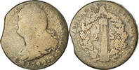 France 2 Sols Coin, 2 sols françois, Rouen, Bronze -