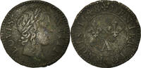 France Denier Tournois Coin, Louis XIV, Denier Tournois, Paris -