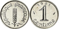 France Centime Coin, Épi, Paris, Stainless Steel, KM:928 -