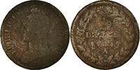 France Decime Coin, Dupré, Paris, Bronze, KM:637.1 -