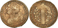 France 2 Sols Coin, 2 sols français, Strasbourg, Bronze -