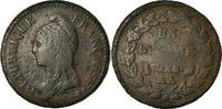 France Decime Coin, Dupré, Metz, Bronze, KM:644.2 -