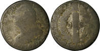 France 2 Sols Coin, 2 sols françois, Paris, Bronze, KM:603.1 -