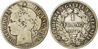France Franc Coin, Cérès, Paris, Silver, KM:822.1 -