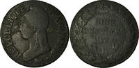 France 5 Centimes Coin, Dupré, Orléans, Bronze, KM:640.9 -