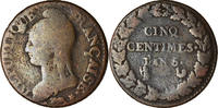 France 5 Centimes Coin, Dupré, Orléans, Bronze, KM:640.9 -