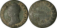 France 5 Centimes Coin, Dupré, Paris, Bronze, KM:640.1 -