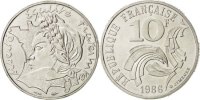 France 10 Francs Coin, Jimenez, Nickel, KM:959, Gadoury:824 -