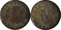 France Double Tournois Coin, Gaston d'Orléans, Trévoux -