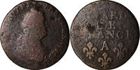 France Liard de France Coin, Paris, Copper -