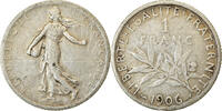 France Franc Coin, Semeuse, Paris, Silver, KM:844.1 -