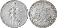France Franc Coin, Semeuse, Paris, Silver, KM:844.1 -