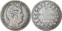 France 5 Francs Coin, Louis-Philippe, Lyon, Silver, KM:744.2 -