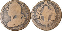 France 2 Sols Coin, 2 sols françois, Limoges, Bronze -