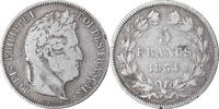 France 5 Francs Coin, Louis-Philippe, La Rochelle, Silver -