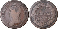 France Decime Coin, Dupré, Paris, Modification du 2 décimes -