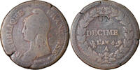 France Decime Coin, Dupré, Paris, Modification du 2 décimes -