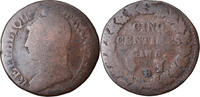 France 5 Centimes Coin, Dupré, Rouen, Bronze, KM:640.3, Le -