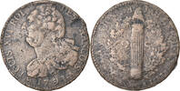 France 2 Sols Coin, 2 sols françois, Paris, Bronze -