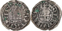 France Denarius Coin, Touraine, Saint-Martin de Tours, Silver -