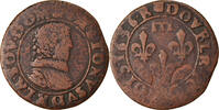 France Double Tournois Coin, DOMBES, Gaston d'Orléans, Trévoux -