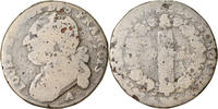 France 12 Deniers Coin, 12 deniers françois, Paris, Bronze -