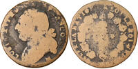 France 12 Deniers Coin, Louis XVI, Marseille, Copper -