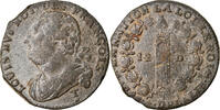 France 12 Deniers Coin, Saumur, Bronze, Gadoury:15 -