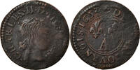 France Denier Tournois Coin, Ardennes, Charles II, Charleville -