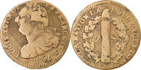 France 2 Sols Coin, 2 sols françois, Lille, Bronze -