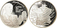 France 100 Francs Coin, Appel du 18 juin 1940, Proof, Silver -