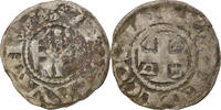 France Denarius Coin, Anjou, Foulques V, Angers, Silver -