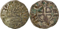 France Denarius Coin, Touraine, Saint-Martin de Tours, Silver -