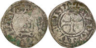 France Denarius Coin, Touraine, Saint-Martin de Tours, Silver -