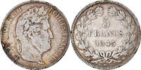 France 5 Francs Coin, Louis-Philippe, Bordeaux, Silver -