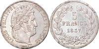 France 5 Francs Coin, Louis-Philippe, Rouen, Silver -