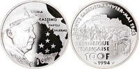 France 100 Francs Coin, Alphonse Juin, BE, Silver, KM:1041 -