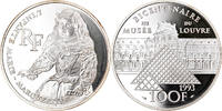 France 100 Francs Coin, L'Infante, Silver, KM:1021 -