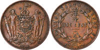 BRITISH NORTH BORNEO Cent Coin, Heaton, Birmingham, Bronze -