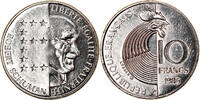 France 10 Francs Coin, Schumann, Paris, Nickel, KM:958 -