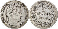France 5 Francs Coin, Louis-Philippe, Lille, Silver -