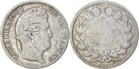 France 5 Francs Coin, Louis-Philippe, Paris, Silver -