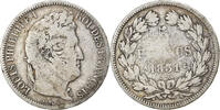 France 5 Francs Coin, Louis-Philippe, Paris, Silver -